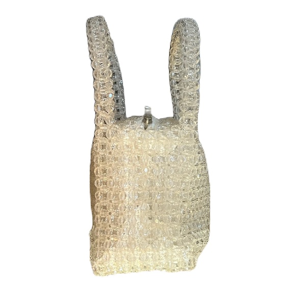 Rita Ora Primark White Woven Acrylic Beaded Bag - Picture 7 of 14